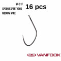 Гачок Vanfook SP-31F Spoon Experthook Fusso Black 16шт