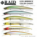 Cebo duro RAID LEVEL MINNOW (125 mm, 14 g)