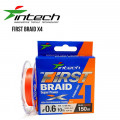Braided line Intech First Braid X4 Orange 150m