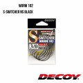 Señuelo con anzuelo compensado Worm101 RS HOOK NS NEGRO