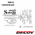 Офсетный крючок Decoy Worm101 RS HOOK NS ЧЕРНЫЙ