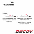 Гак Decoy TJ-01 TRAILER JACK MINI BROWN