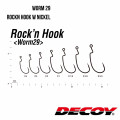 Offset Hook Decoy Worm 29 ROCKN HOOK W NICKEL