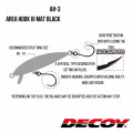 Hook Decoy AH-3 AREA HOOK III MAT NEGRO