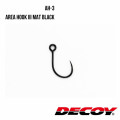 Hameçon Leurre AH-3 AREA HOOK III NOIR MAT