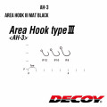 Hameçon Leurre AH-3 AREA HOOK III NOIR MAT