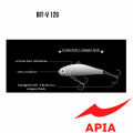 Hard Bait Apia bit-V 12г