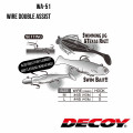 Treble Hook Decoy WA-51 WIRE DOUBLE ASSIST