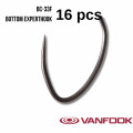 Haken Vanfook BC-33F Bottom Experthook Fusso Schwarz 16Stk