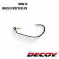 Anzuelo Señuelo Worm30 Makisasu Hook Ns Negro