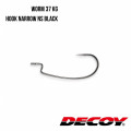 Offset Hook Decoy Worm 37 KG HOOK NARROW NS BLACK