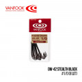 Double Hook Vanfook Double DW-42B Long shank Stealth Black