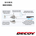 Джиг-головка Decoy SV-51 DELTA MAGIC W NICKEL