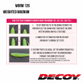 Офсетний гачок Decoy Worm 126 WEIGHTED MAGNUM NS BLACK