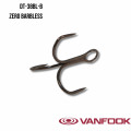 Gancho Vanfook trible DT-38BLB Barbless Fusso Negro