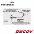 Jig head Decoy VJ-76 MAGIC HEAD NS BLACK