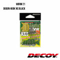 Offset Hook Decoy Worm 21 DIGGIN HOOK NS BLACK