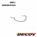 Anzuelo Señuelo Worm21 DIGGIN HOOK NS NEGRO