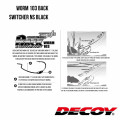 Офсетный крючок Decoy Worm103 BACK SWITCHER NS BLACK