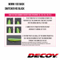 Crochet décalé Decoy Worm103 BACK SWITCHER NS NOIR