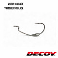 Офсетный крючок Decoy Worm103 BACK SWITCHER NS BLACK