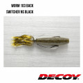 Offset Hook Decoy Worm 103 BACK SWITCHER NS BLACK