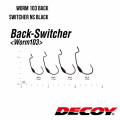 Offset Haken Decoy Worm103 BACK SWITCHER NS SCHWARZ