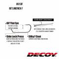 Крючок Decoy JIG53F 60°LIMERICK F SILKY BLACK