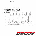 Hook Decoy Y-F33F TREBLE SEDOSO NEGRO