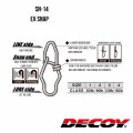 Застібка Decoy SN-14 EX SNAP SILVER 7шт