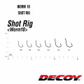 Офсетный крючок Decoy Worm10 SHOT RIG NS BLACK