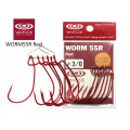 Haken Vanfook versetzt WORM 55R Rot 'Devil'