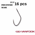 Crochet Vanfook SP-21F Cuillère Experthook Fusso Noir 16pcs