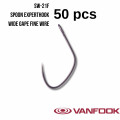 Single Hook Vanfook SW-21F Spoon Experthook Wide Gape Fine Wire 50 pcs