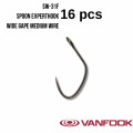 Крючок Vanfook SW-31F Spoon Experthook Wide Gape Fusso Black 16шт