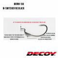 Offset Hook Decoy Worm 104 W-SWITCHER NS BLACK