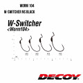 Hameçon décalé Leurre Worm104 W SWITCHER NS NOIR