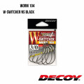 Offset Hook Decoy Worm 104 W-SWITCHER NS BLACK