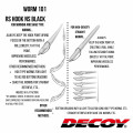 Офсетный крючок Decoy Worm102 S SWITCHER NS BLACK