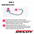 Haken Decoy Worm15 Dream Hook Ns Schwarz