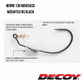 Offset Hook Decoy Worm 130 MAKISASU WEIGHTED NS BLACK